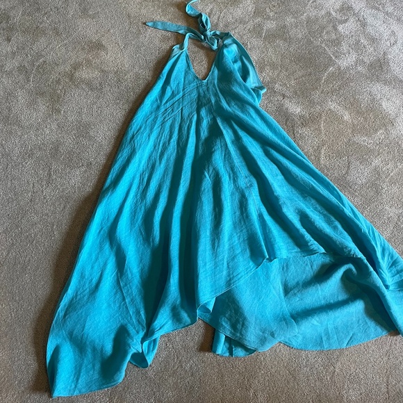 Never worn Mio Meli Turquoise Linen Dress - Picture 3 of 3